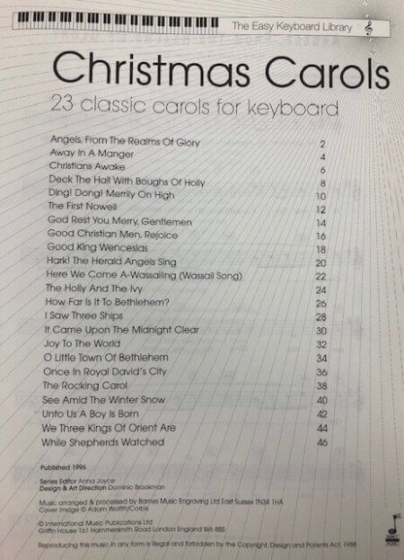 The Easy Keyboard Library - Christmas Carols