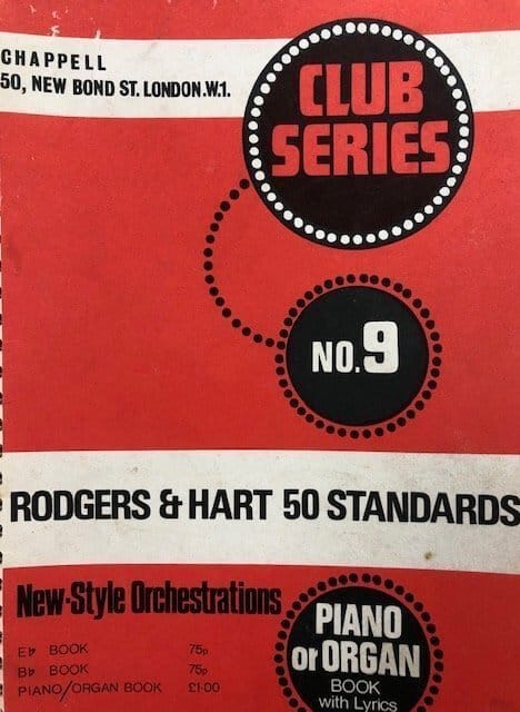 Club Series No. 9 - Rodgers & Hart 50 Standards - Piano/Organ/Lyrics