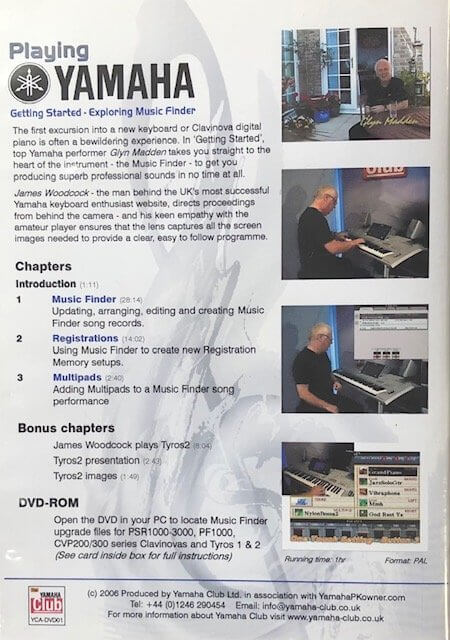 Playing Yamaha - Getting Started - Exploring Music Finder by Glyn Madden