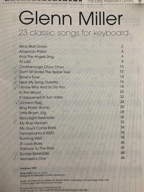 The Easy Keyboard Library - Glenn Miller