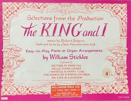 The King and I - Easy To Play Piano or Organ
