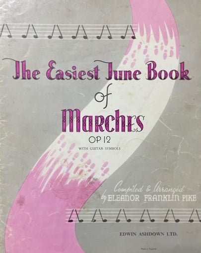 The easiest Tune Book of Marches with Guitar Symbols