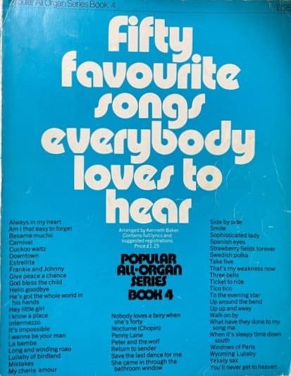 Fifty Favourite Songs Everybody Loves To Hear Book 4