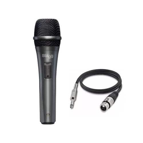 Stagg Dynamic Microphone + XLR - Jack Cable