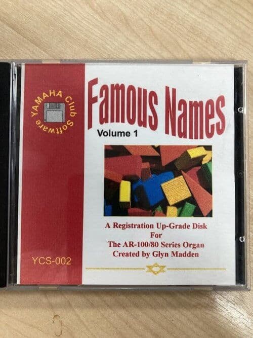 Famous Names Volume 1 registration upgrade disk