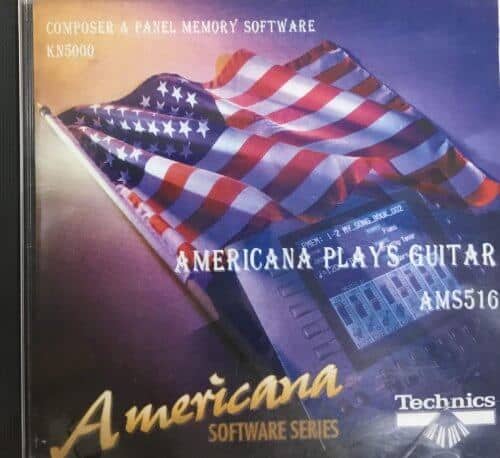 Americana plays guitar