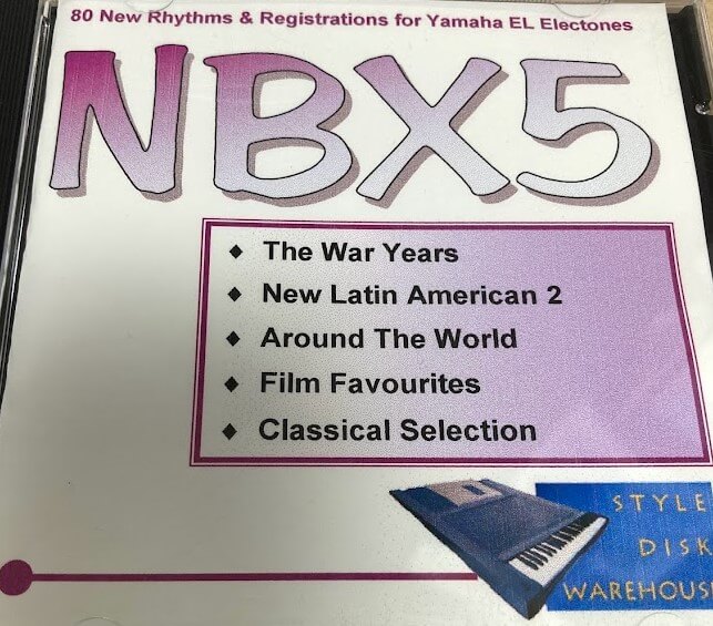NBX5 Rhythms and registrations for Yamaha EL Electones