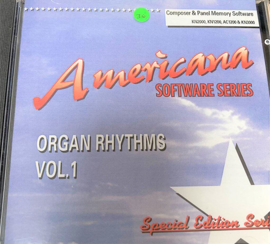 Americana Software series Organ rhythms volume 1 KN2000, KN1200, AC1200 and KN300