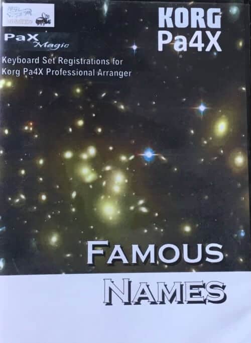 Pax Magic Famous Names for Korg PA4X - Bee Software