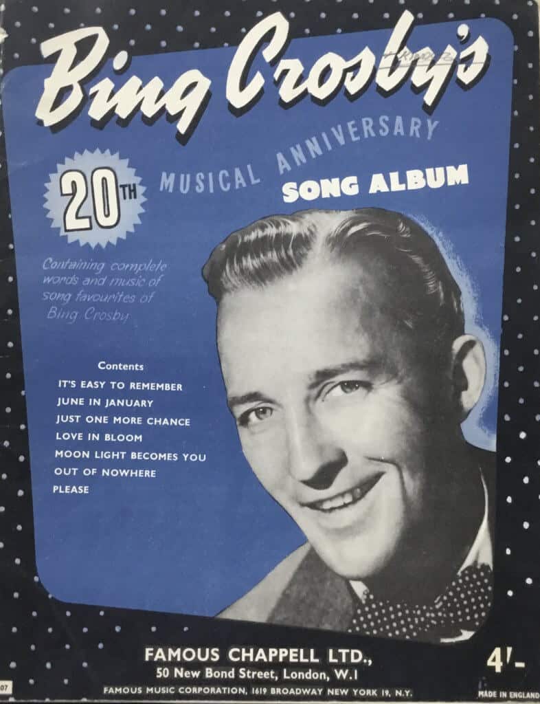 Bing Crosby 20th Anniversary Song Album