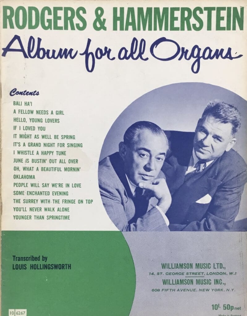 Rodgers & Hammerstein Album For All Organs Book