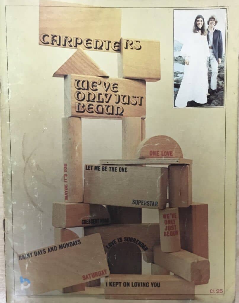 Carpenters We've Only Just Begun Book