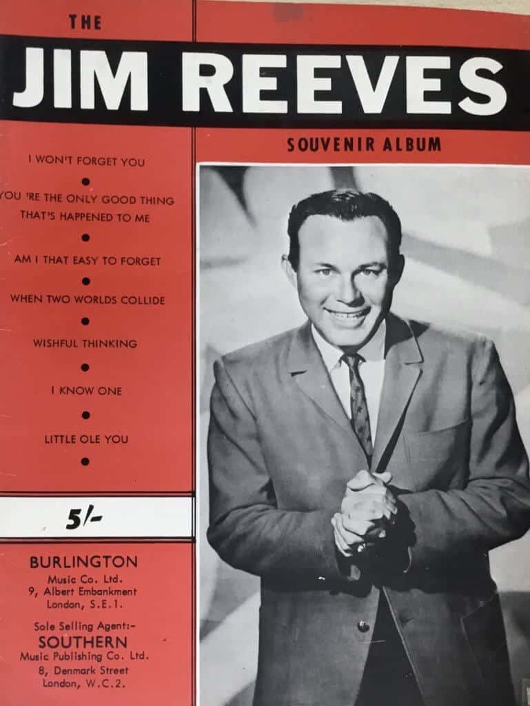 The Jim Reeves Souvenir Album Book