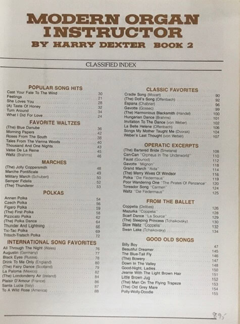 Modern Organ Instructor by Harry Dexter Book 2
