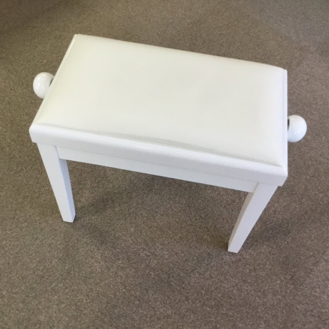 Used White Adjustable Bench - Polished White (E)