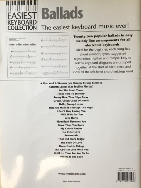 Easiest Keyboard Collection - Ballads