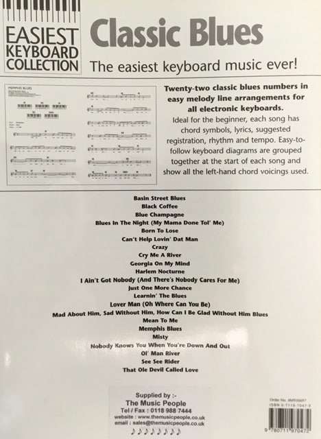 Easiest Keyboard Collection - Classic Blues