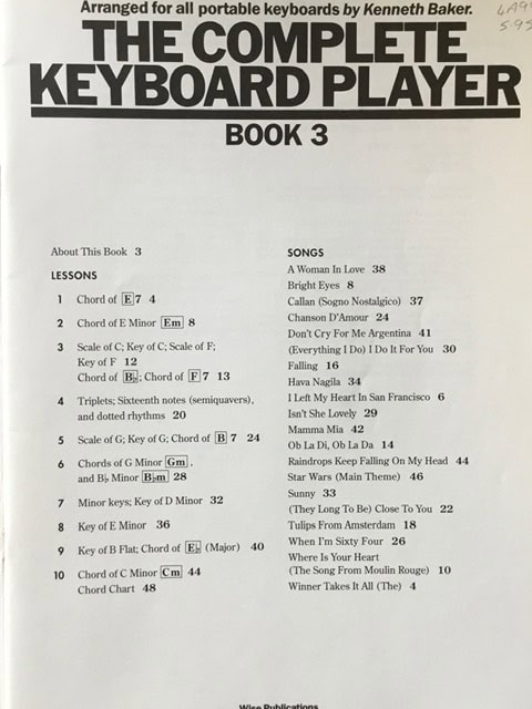The Complete Keyboard Player - Book 3