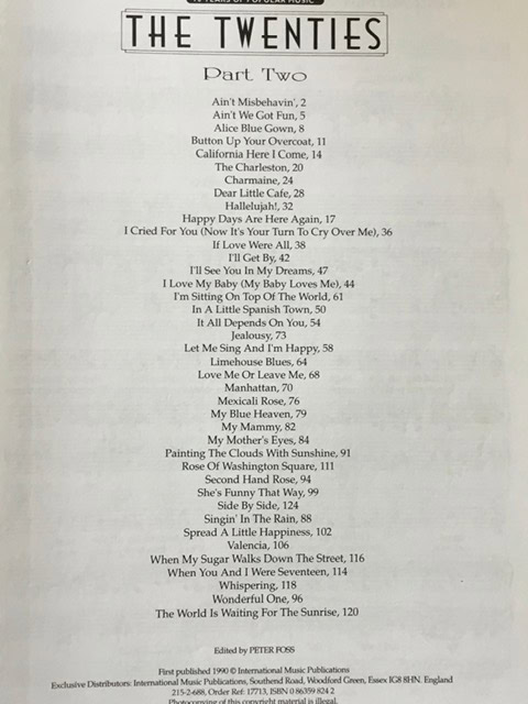 70 years of Popular Music - The Twenties Part Two
