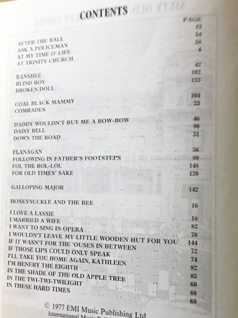 60 Old-Time Variety Songs - Piano/Vocal