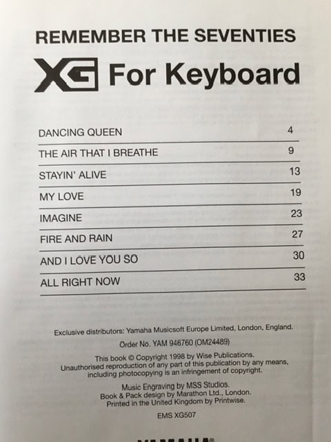 Yamaha XG For Keyboards - Remember the Seventies with Floppy Disc