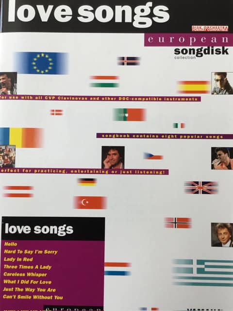 Yamaha European Songdisk Collection - Love Songs (no disc)