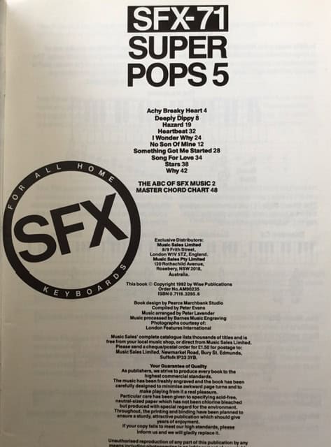 SFX-71 Super Pops 5