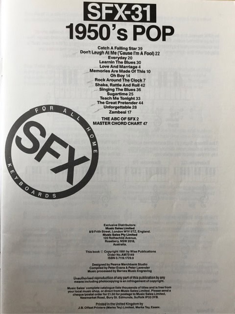SFX-31 1950's Pop
