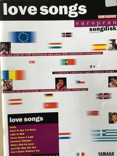 Yamaha European Songdisk Collection - Love Songs (no disc)