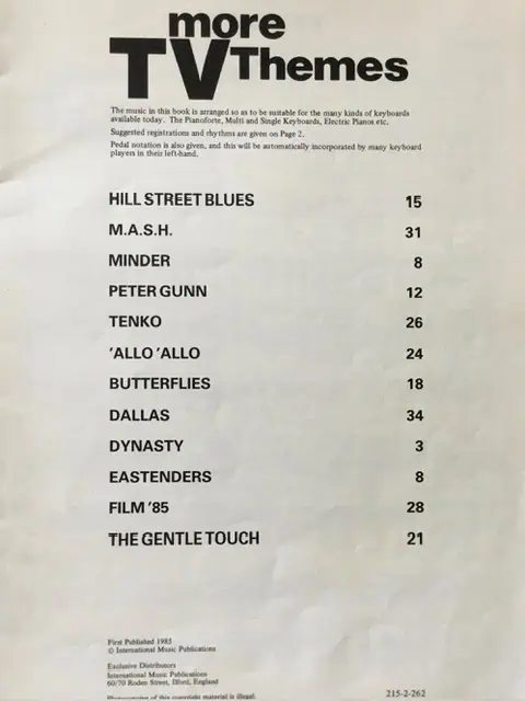 More TV Themes