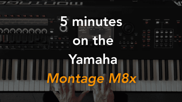 5 mins of Chris free writing on Yamaha Montage M8x